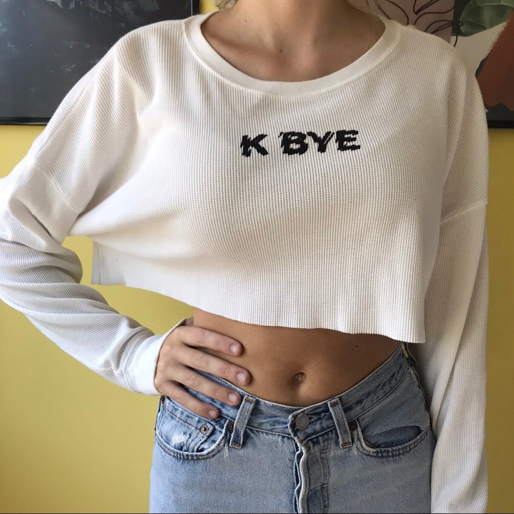 forever 21 cropped long sleeve